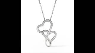 50% OFF Cute N' Dainty Mother's Day Necklace (Double Hearts)