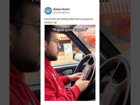 Korna tam da trafikte takılı kalınca yaşanan aksiyon 😄