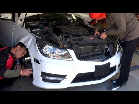MERCEDES W204 C250 FRONT END DISASSEMBLY
