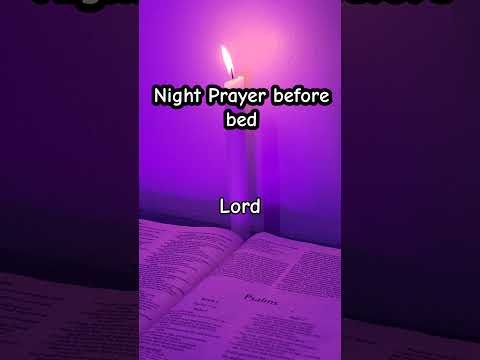 Prayer before bed