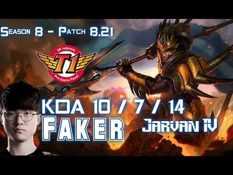 SKT T1 Faker JARVAN IV vs TALON Mid - Patch 8.21 KR Ranked