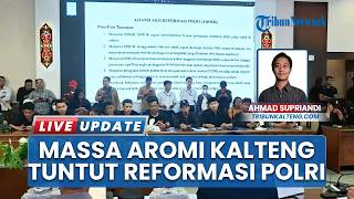 Tegas! Massa Aksi Aromi di Kalteng Tuntut Segera Ada Reformasi Polri, Singgung Kasus Kematian Gijik