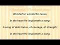 Wonderful, Wonderful Jesus (Baptist Hymnal #434)