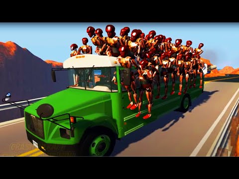 Indian BUS Crashes #3 BeamNG DRIVE CrashTherapy