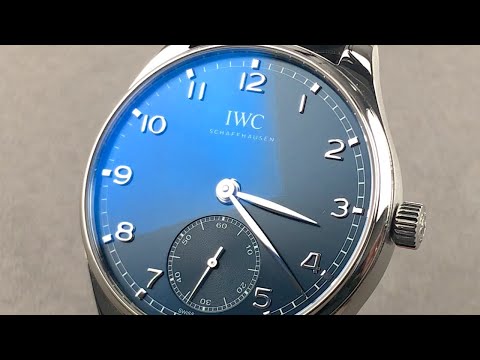 IWC Portugieser 40 Automatic IW3583-05 - 40mm Blue Dial Hands-On Watch Review