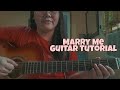 Marry Me - Jason Derulo||Guitar Tutorial || No Capo