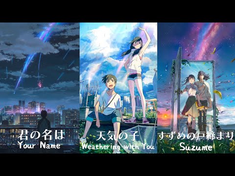 [1 HOUR]🌧️ Relaxing Anime Piano Music With Rain Sounds ft. RADWIMPS