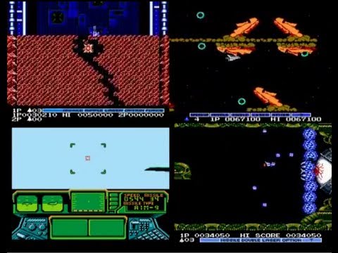 [TAS] - 4 Konami Shoot 'em Up with 1 Controller! (Played by qwerty)