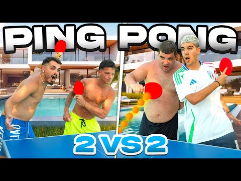 🏓 TORNEO di PING PONG 2vs2 in VILLA NAPOLI CREATORS!!