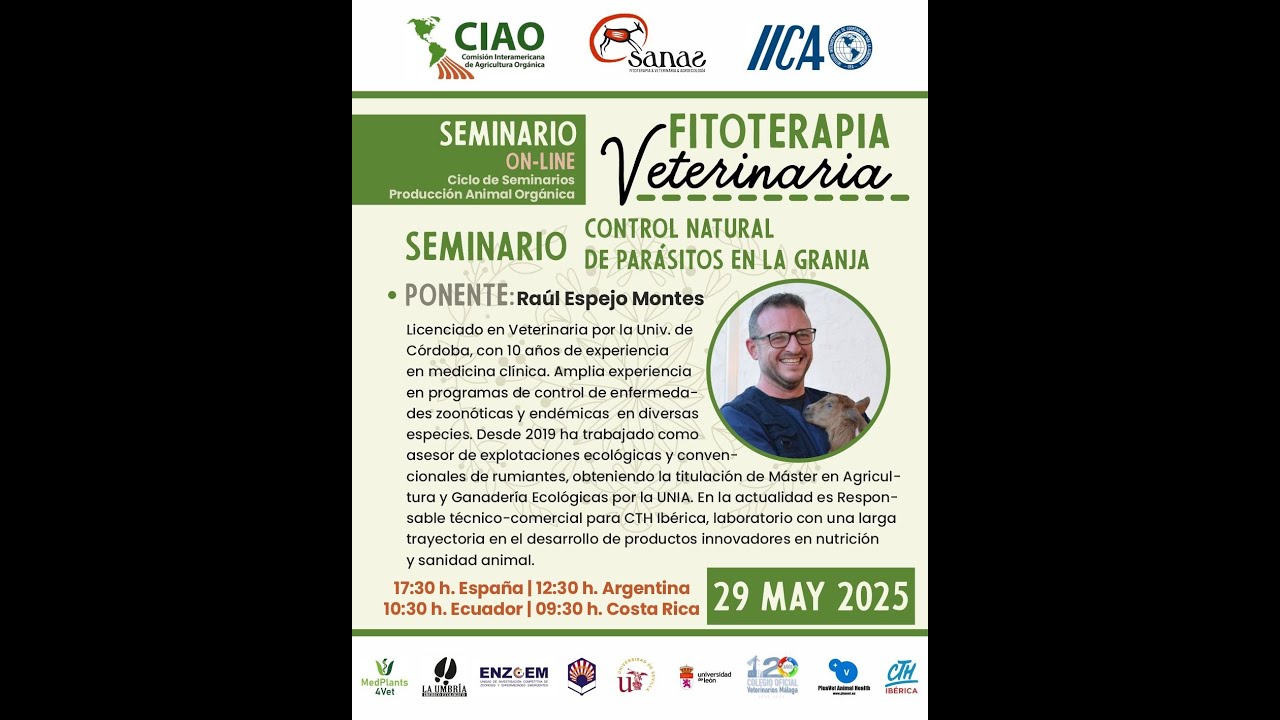 Ciclo de Seminarios Producción Orgánica- Control Natural de Parásitos en la granja.