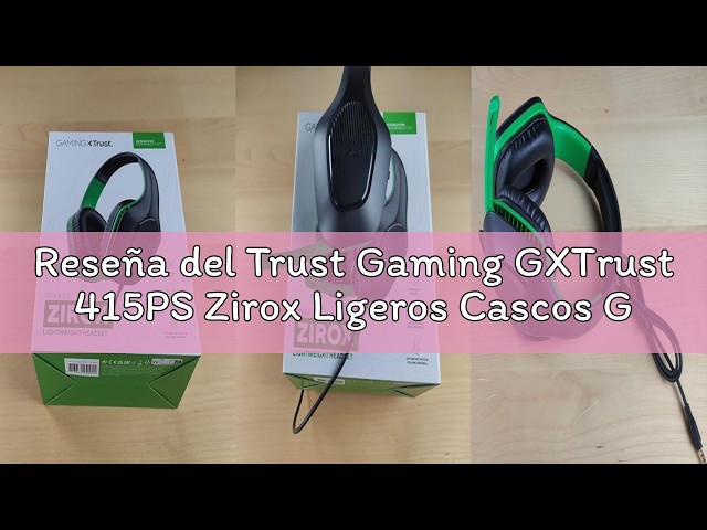 Vídeo relacionado con GXTrust 415PS Zirox Ligeros Cascos Gaming para PlayStation 5 con Drivers de 50 mm, Conexión 3.5 mm, Micrófono Plegable, Auriculares con Cable 1,2 m, Cascos PS5 Over-Ear - Blanco