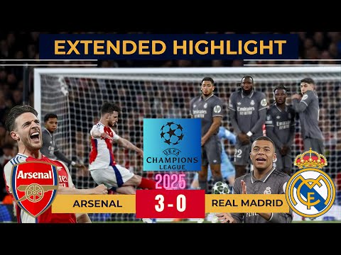 Arsenal DOMINATE Real Madrid | 3-0 UCL Masterclass | Extended Highlights & Goals