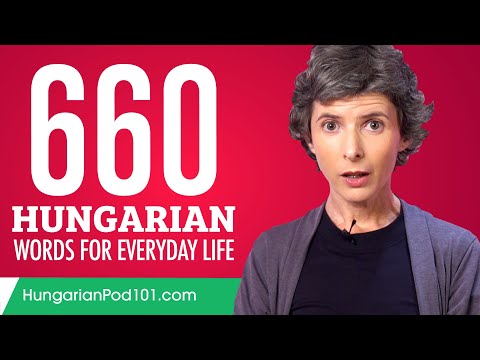 660 Hungarian Words for Everyday Life - Basic Vocabulary #33