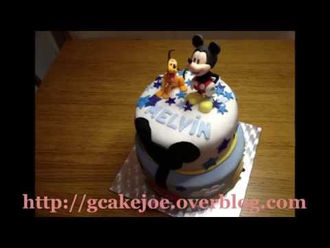 comment faire mickey en pate a sucre