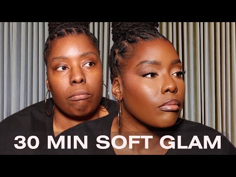 Soft Glam for Dark Skin Women with Dry Skin