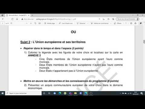 Correction bac Blanc histoire géo mai 2021