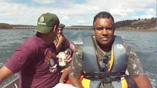 preview picture of video 'pescaria no lago de Nova Ponte MG 2012 parte 01'