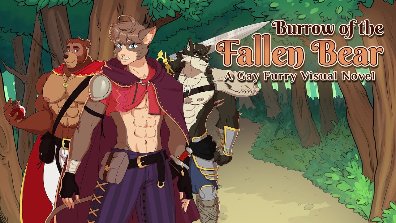 Video trailer for Burrow of the Fallen Bear: A Gay Furry Visual Novel