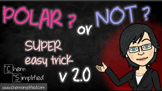 🌟SUPER EASY | How to determine if a molecule is POLAR or NOT | v.2.0 | Must Watch❗– Dr K