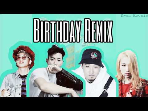 박재범 Jay Park - 'Birthday Remix (feat. Ugly Duck, Woodie Gochild & Hoody)' [Han|Rom|Eng Lyrics]