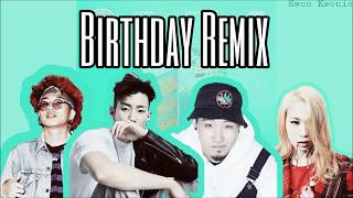 박재범 Jay Park - 'Birthday Remix (feat. Ugly Duck, Woodie Gochild & Hoody)' [Han|Rom|Eng Lyrics]