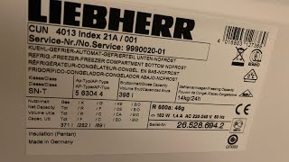 Liebherr No-Frost not cooling - Alarm flashing - Fridge Freezer was icy and door left opened a lot