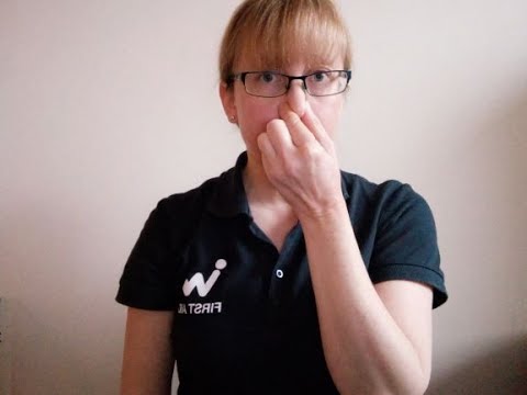 How to help someone having a nosebleed