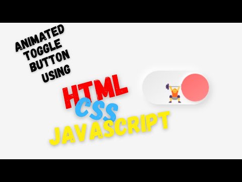 Animated Toggle Button For Any Gym Website Using Html Css And Javascript Coding Programming
