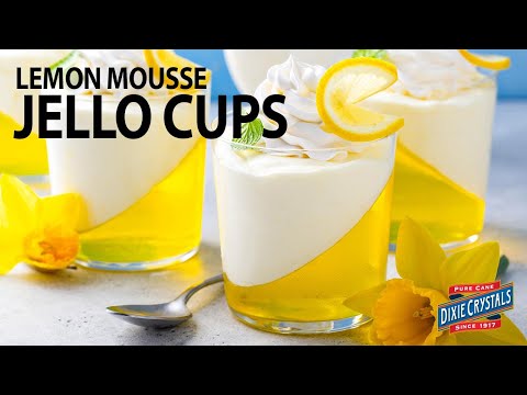How to Make Lemon Mousse Jello Cups