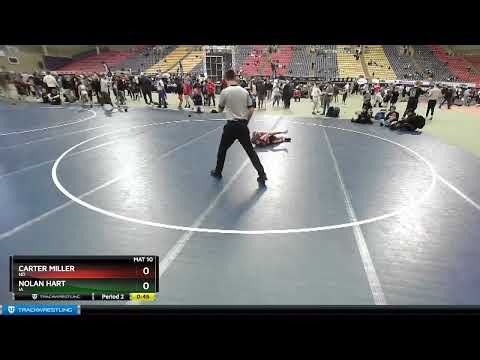 61-66 Lbs Round 1 - Carter Miller, ND Vs Nolan Hart, IA Ec65