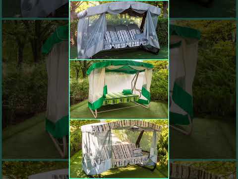 Самые качественные Садовые Качели с раскладными сиденьями. Мы - Фабрика Украинские Конструкции.