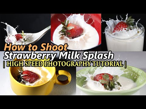 How To Shoot Strawberry-Milk Splash | A High Speed Photography Tutorial using DIY Flash Trigger