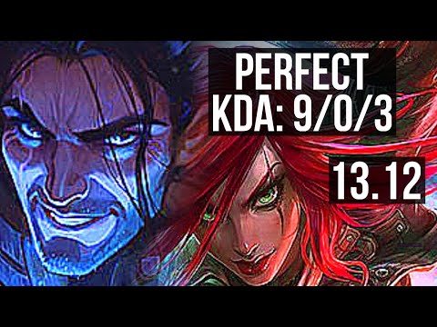 SYLAS vs KATARINA (MID) | 9/0/3, Legendary, 300+ games | KR Master | 13.12