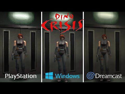 Dino Crisis [1999] PS1 vs PC vs Dreamcast (Graphics Comparison)