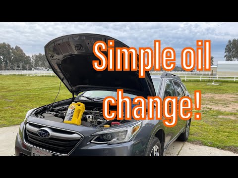 2020+ Subaru Outback 2.5 Oil Change with Fumoto Valve