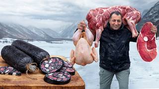 Bushido Black Smoked Sausages with Fritters and Bread