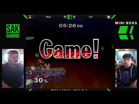 Mini Boss 2 Wave 1 Pools - Wisp (Captain Falcon) vs Yair (Fox)