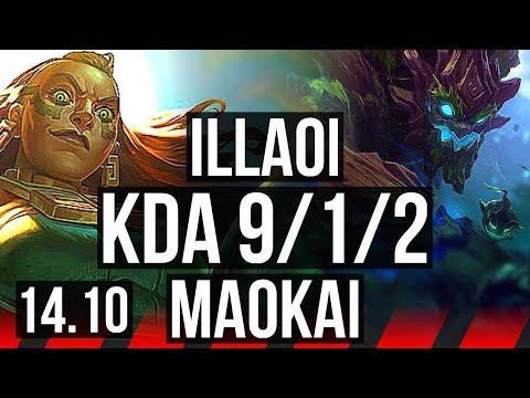 ILLAOI vs MAOKAI (TOP) | 9/1/2, Legendary | KR Master | 14.10