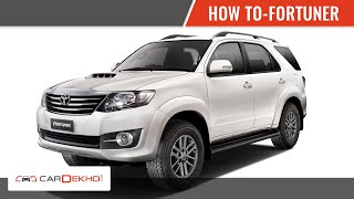 How to Open  Car Doors with Remote Key in Toyota Fortuner | CarDekho.com