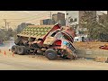 When 30 Ton Vehicle Had An Accident On The Road We Repaired The Truck In A Very Interesting Way