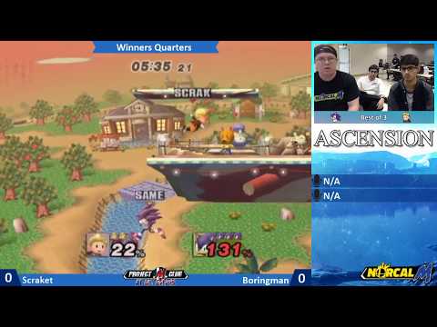 “Ascension 10/21/17” – Scraket (Lucas) v. Boringman (Sonic) – Winners Quarters