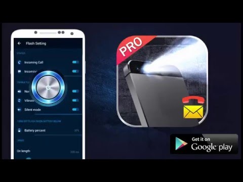 Flash Alerts on Call & SMS Video