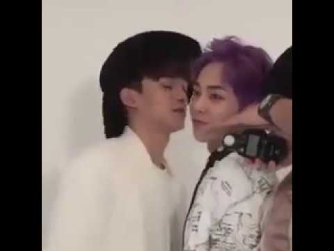 XiuChen standing soooo close to each other, faces just a few inch away and jongdae get shy