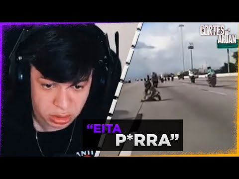 ARUAN REAGE A QUEDAS DE MOTO (XRACING) PARTE 2 - Cortes do Aruan