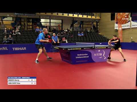 NK 2020 heren kwartfinale: Barry Wijers - Kas van Oost