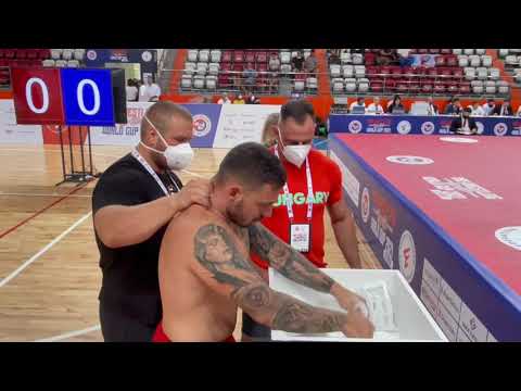 Mas-Wrestling in Istanbul: Sandor Darazs, Hungary VS Pavel Chernogradsky, Russia