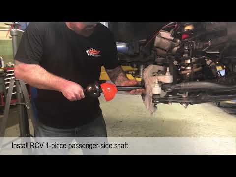 RCV CVJ44 Jeep Wrangler JL 1-piece axle INSTALL
