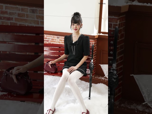 ND11X517- Đầm tweed vân nổi