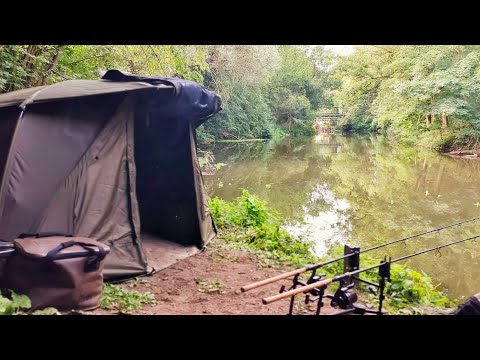 Carp fishing VTB 88 - 24 hours on the small river // With live bites!!!