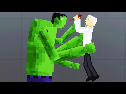 Using a MUTATION Syringe on Hulk - People Playground Gameplay